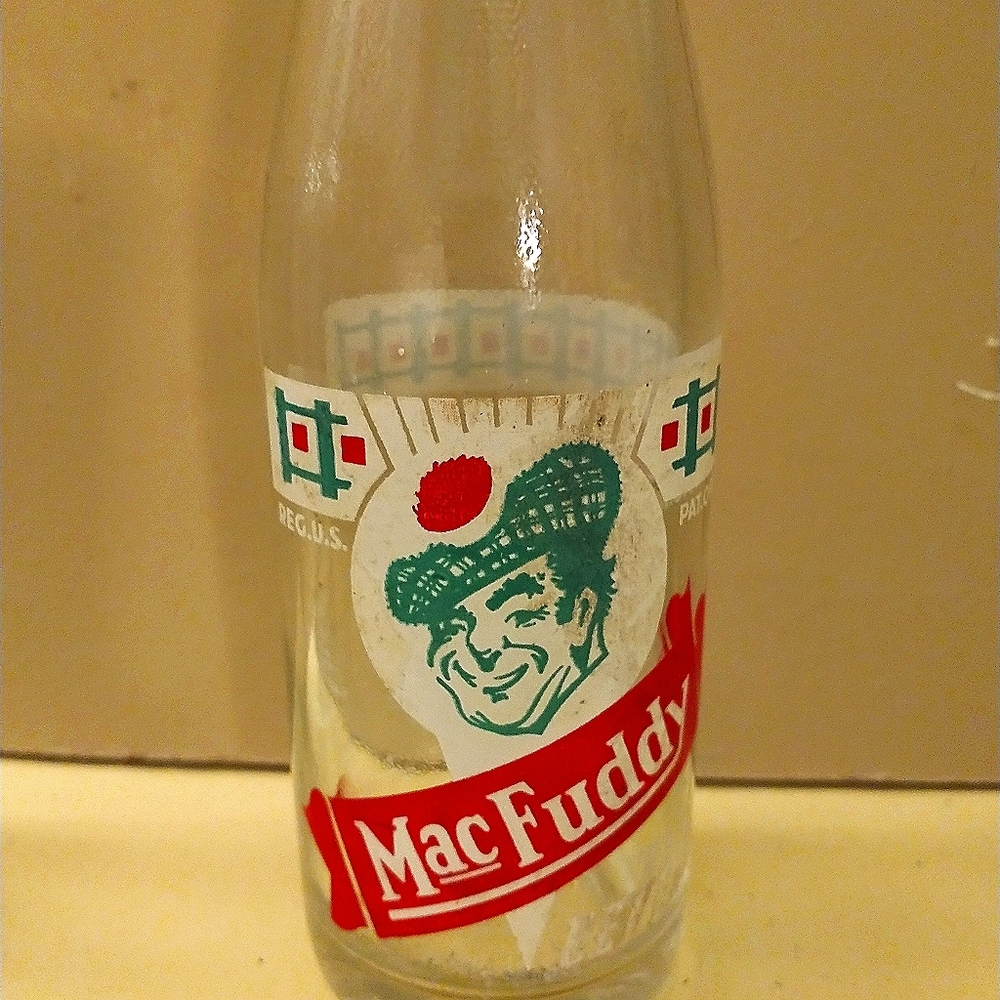MacFuddy vintage soda bottle